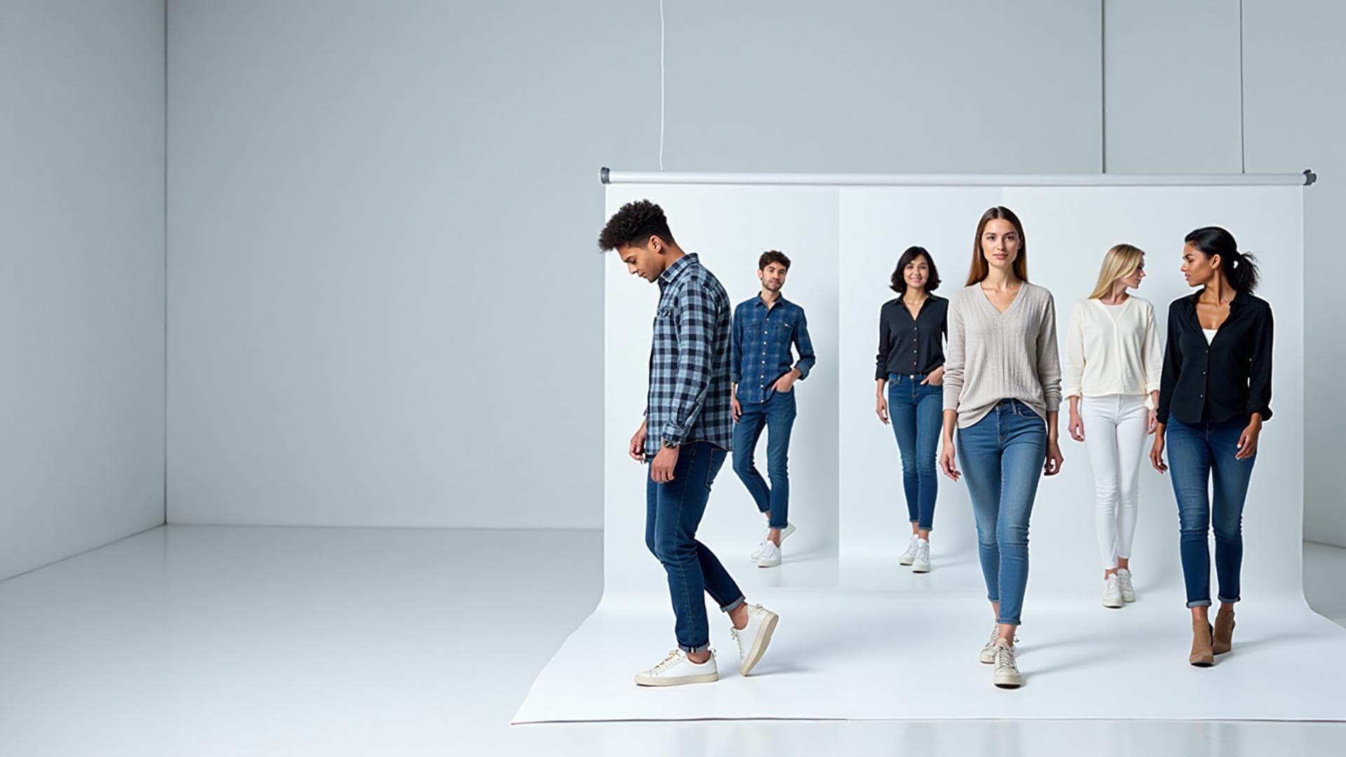 AI clothes try-on demonstration